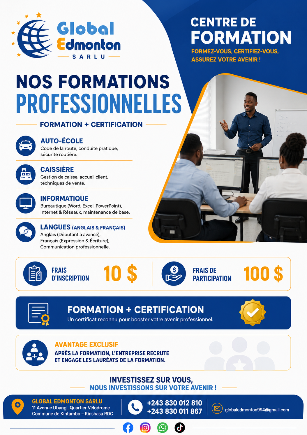 Session de formation Global Edmonton